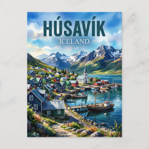Postal Húsavík Islandia