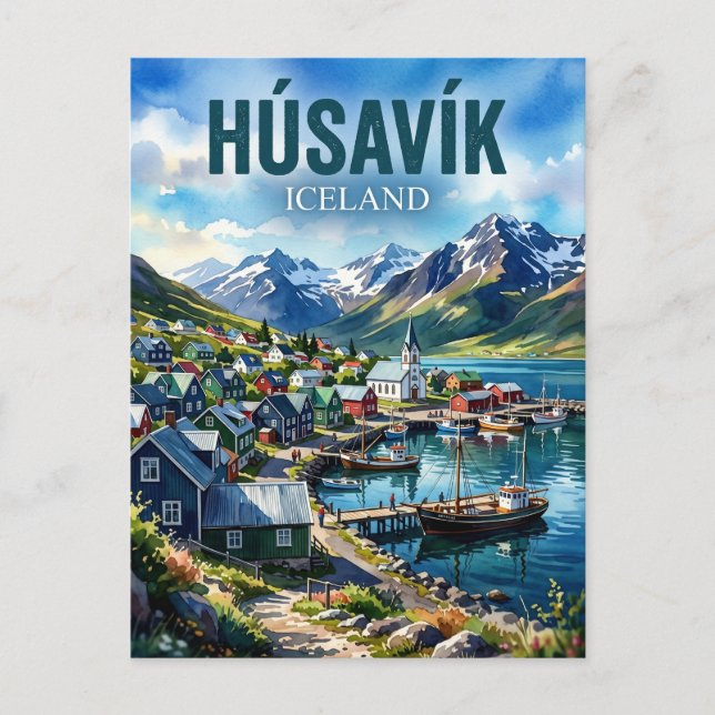 Postal Húsavík Islandia (Anverso)