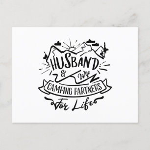 Postal husband & wife camping partners for life