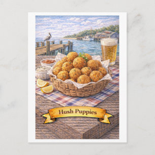 Postal Hush Puppies (Serie de Comida Americana)