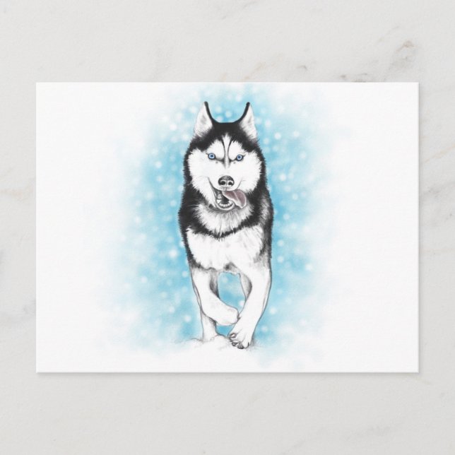 Postal Husky Siberian (Anverso)