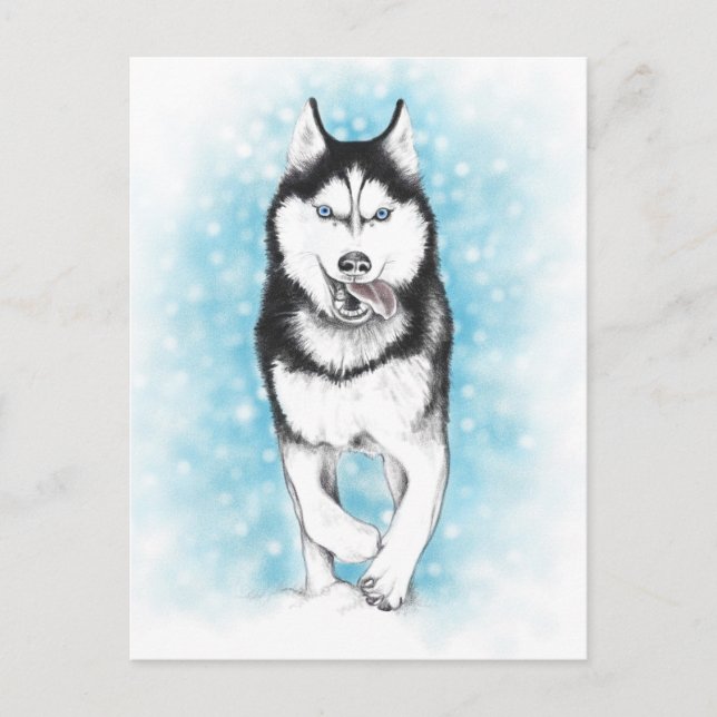 Postal Husky Siberian (Anverso)