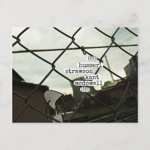 Postal husserr strawson kant mcdowell