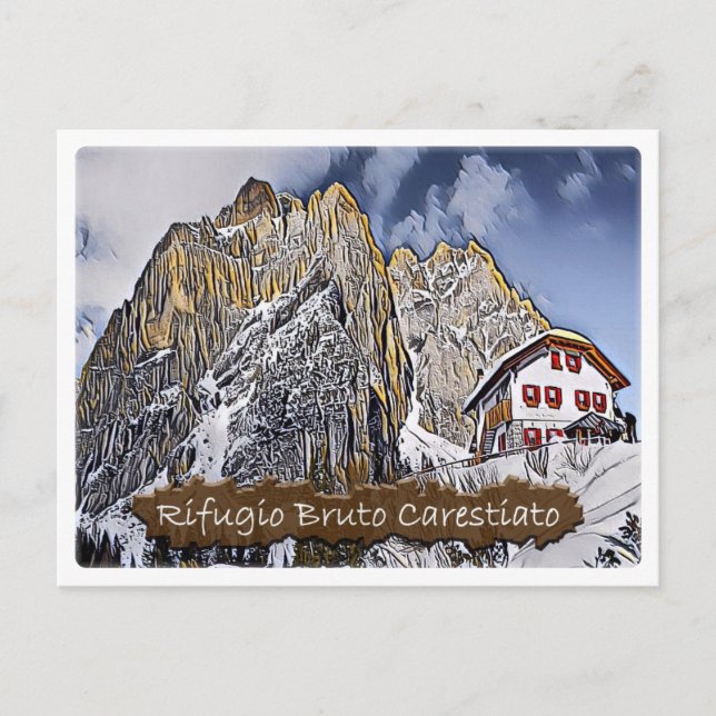 Postal Hut alpino Carestiato - Dolomiti - (Anverso)
