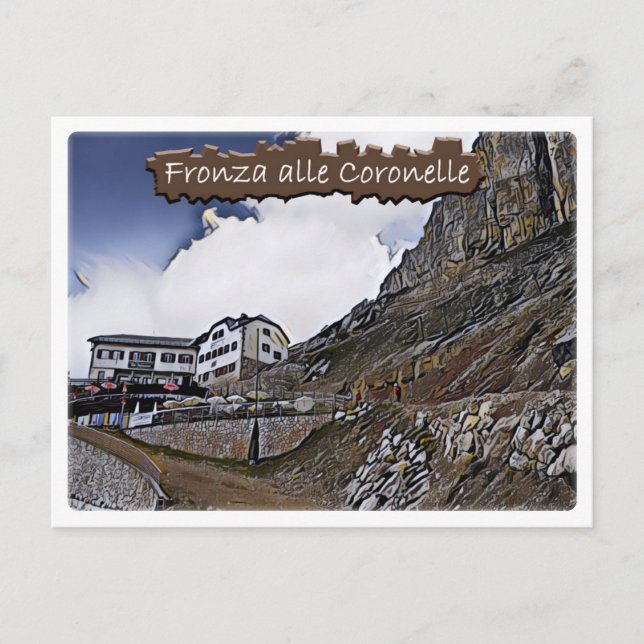 Postal Hut alpino Fronza alle Coronelle - Dolomiti - (Anverso)