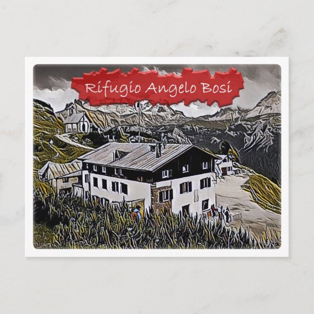 Postal Hut alpino Maggiore Angelo Bosi - Dolomiti (Anverso)