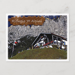Postal Hut alpino Rifugio Settimo Alpini - Dolomiti