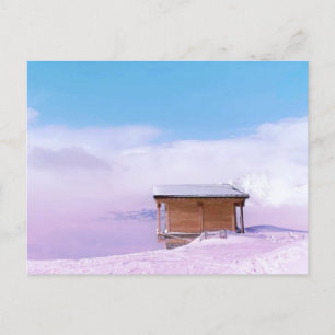 Postal Hut de Montaña de Nieve Francesa