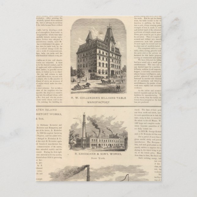 Postal HW Collender B Kreischer e Son (Anverso)