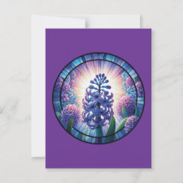 Postal Hyacinth Sained Glass Art