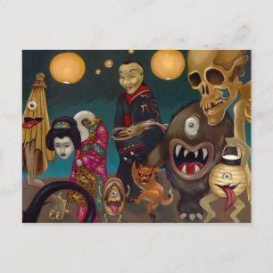 Postal "Hyakki Yakō" Postcard segunda parte