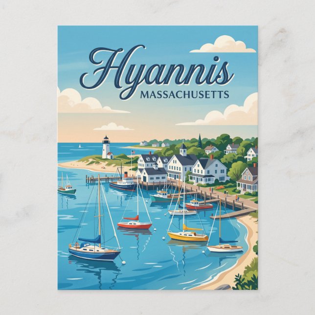 Postal Hyannis, Massachusetts (Anverso)
