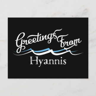 Postal Hyannis Postcard Water Waves