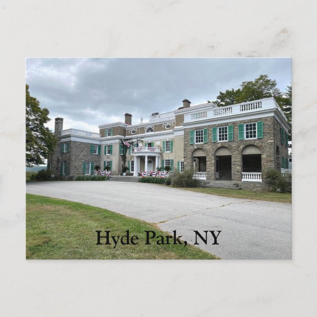 Postal Hyde park nueva york (Anverso)