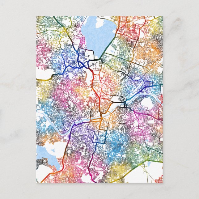 Postal Hyderabad Telangana Map (Anverso)
