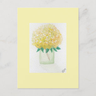 Postal Hydrangea amarilla
