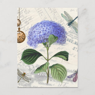 Postal Hydrangea Collage