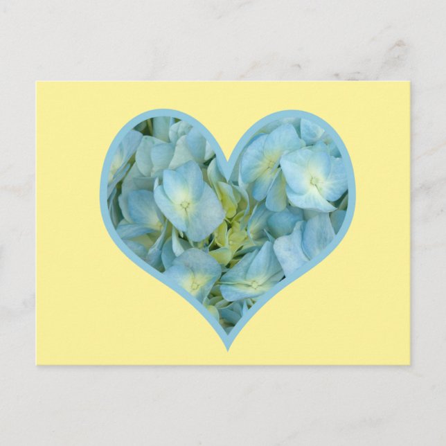 Postal Hydrangea Heart (Anverso)