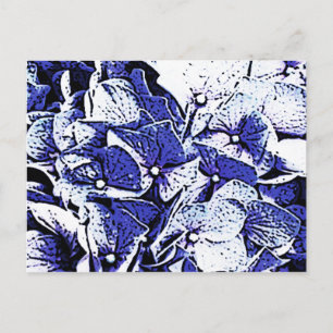 Postal Hydrangeas Blue