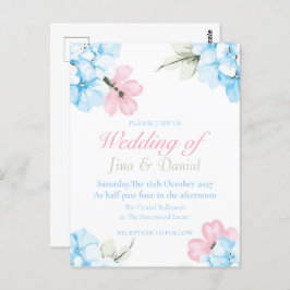 Postal Hydrangeas Pastel Bloom