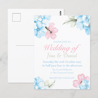 Postal Hydrangeas Pastel Bloom