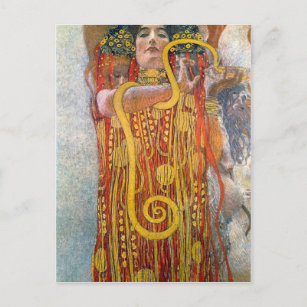 Postal Hygeia de Gustavo Klimt