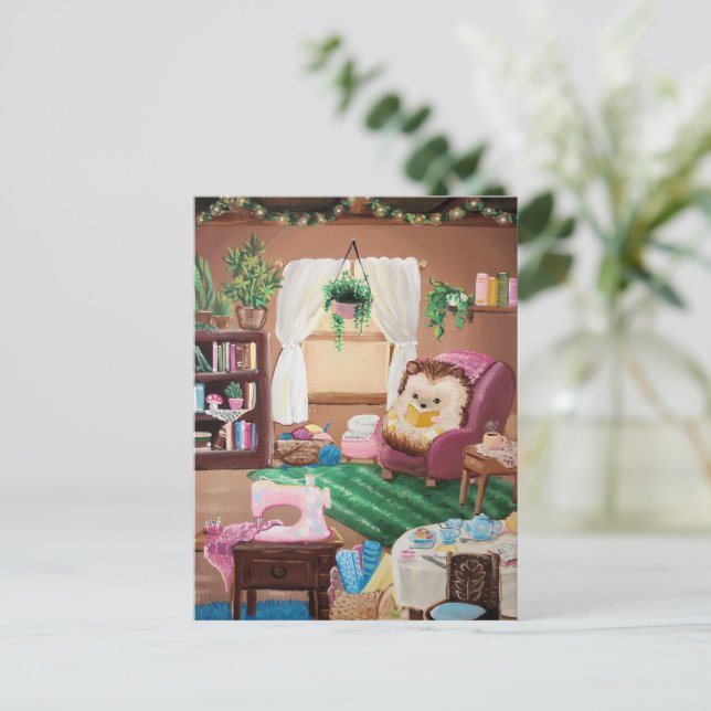 Postal Hygge Hedgehog (Anverso de pie)