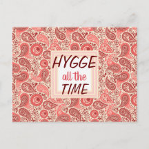 HYGGE todo el tiempo Cosy Pink Paisley