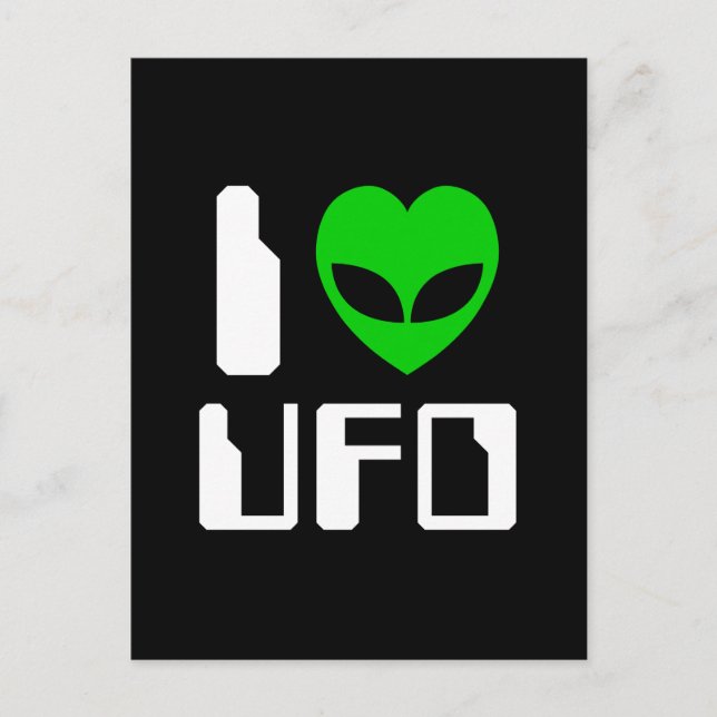 Postal I Alien Heart UFO (Anverso)