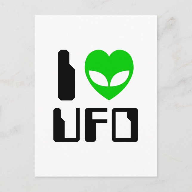 Postal I Alien Heart UFO (Anverso)