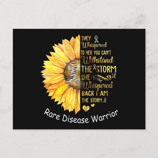 Postal I am the Storm Rare Disease Warrior T-Shirt38  (Anverso)