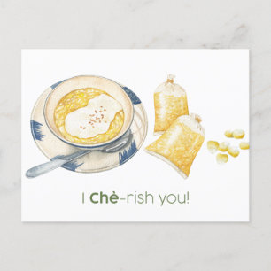 Postal I Che-rish You Card
