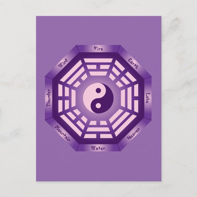 Postal I Ching Yin Yang (Anverso)