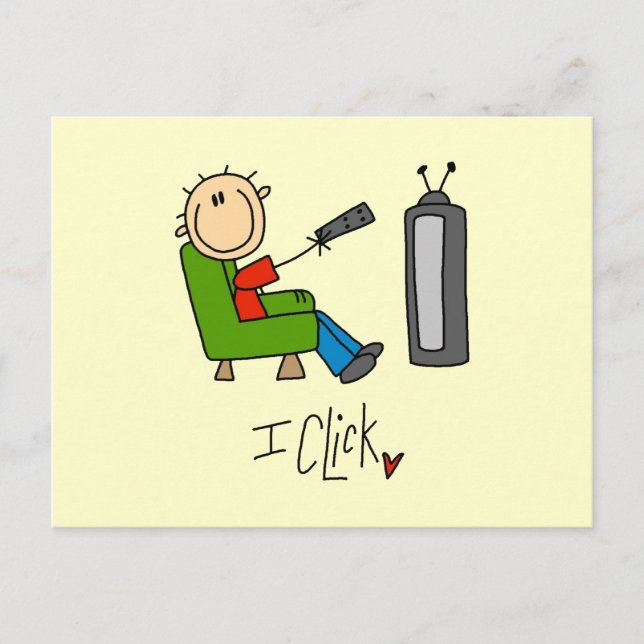 Postal I Click TV Addict (Anverso)