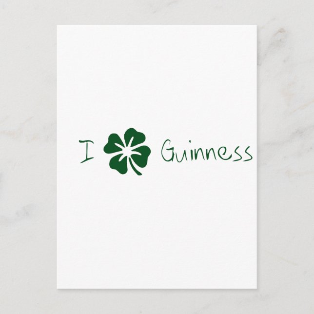 Postal I Clover Guinness (Anverso)