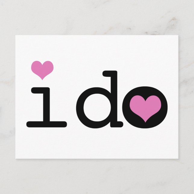 Postal I Do (Anverso)