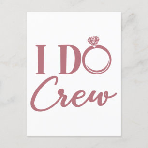Postal I Do Crew - Despedida de soltera Fiesta Bridal Bod
