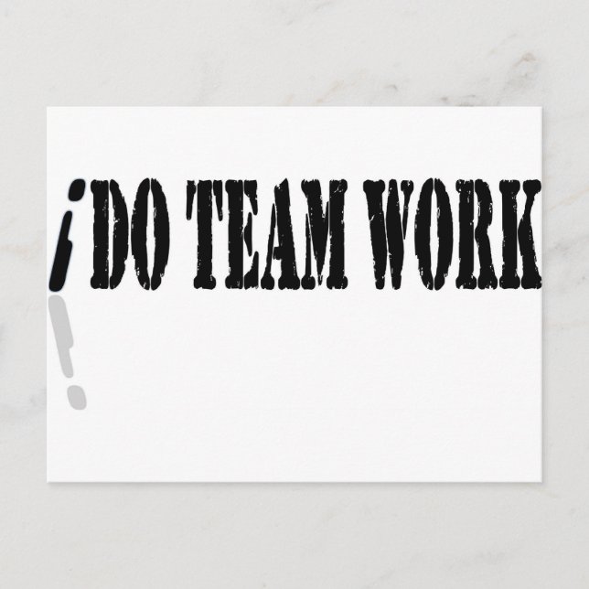 Postal I Do Teamwork (Anverso)