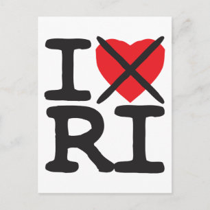 Postal I Hate RI - Rhode Island