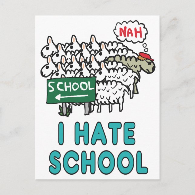 Postal I Hate School (Anverso)