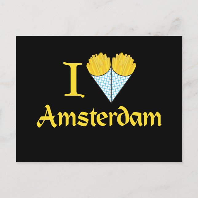 Postal I Heart Amsterdam (Anverso)