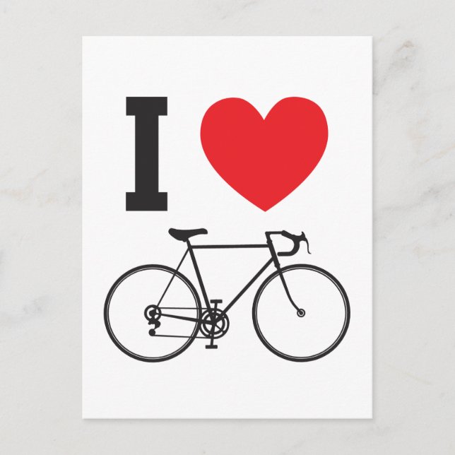 Postal I Heart Bicycle (Anverso)