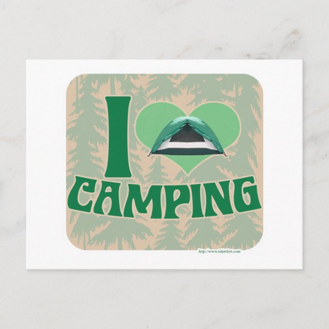 Postal I Heart Camping (Anverso)