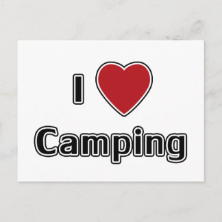Postal I Heart Camping