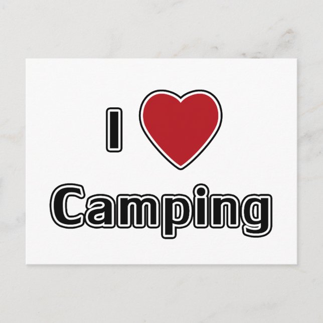 Postal I Heart Camping (Anverso)