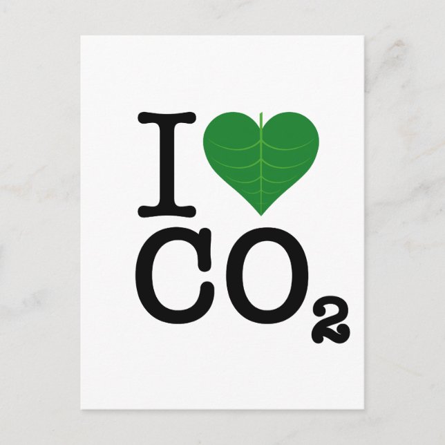 Postal I Heart CO2 (Anverso)
