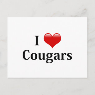 Postal I Heart Cougars