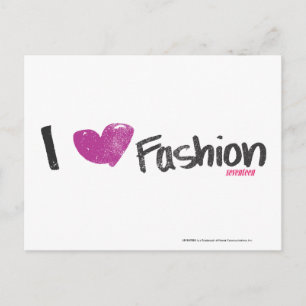 Postal I Heart Fashion Aqua