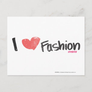 Postal I Heart Fashion Purple