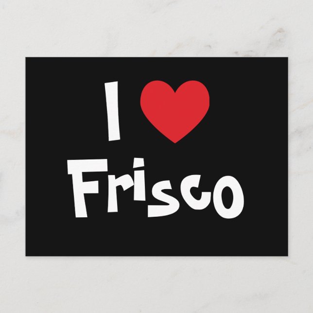 Postal I Heart Frisco (Anverso)